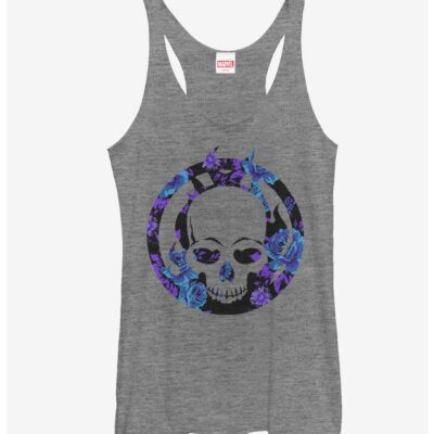 Marvel Ghost Rider Floral Print Girls Tanks