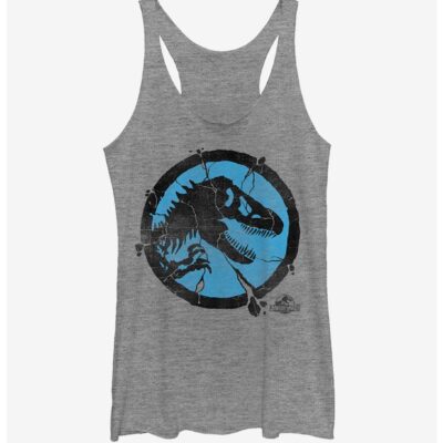 Cracked T. Rex Logo Girls Tank