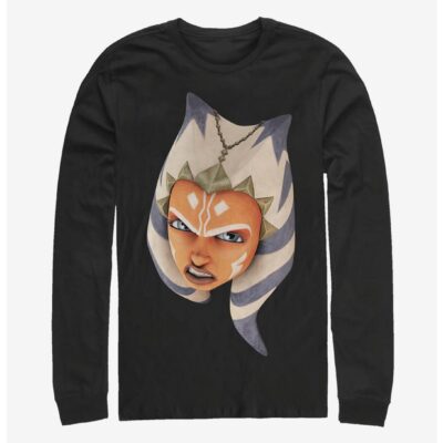 Star Wars The Clone Wars Ahsoka Face Long-Sleeve T-Shirt