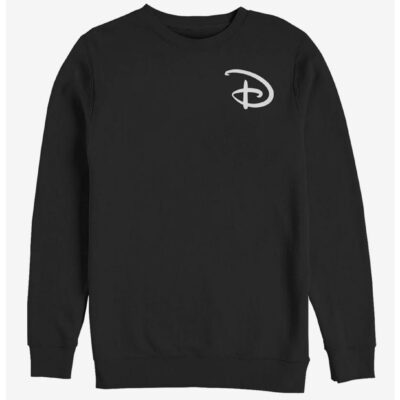 Disney Classic Disney D Pocket Logo Crew Sweatshirt