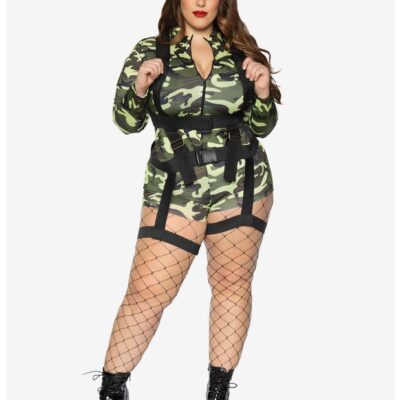 2 Piece Commando Costume Plus Size