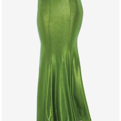 Green Shimmer Spandex Mermaid Skirt Plus Size