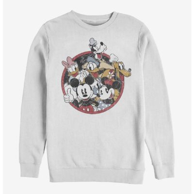 Disney Mickey Mouse And Friends Retro Crew Sweatshirt