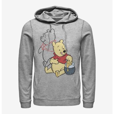 Disney Winnie The Pooh Line Art Hoodie