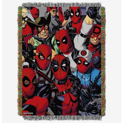 Marvel Deadpool We Are All Here Tapestry Throw