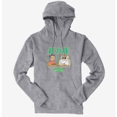 Studio Ghibli Porco Rosso Eat First Hoodie