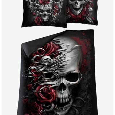 Skulls N’ Roses Single Duvet Bedding Set