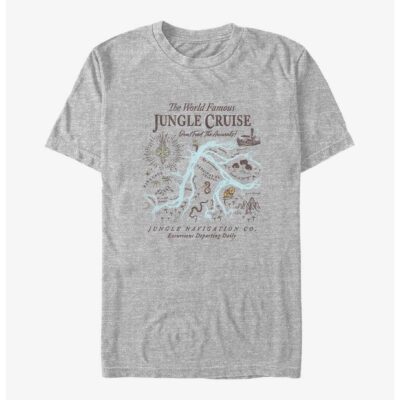 Disney Jungle Cruise Map Big & Tall T-Shirt