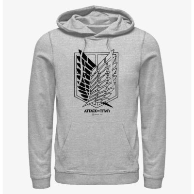 Attack On Titan Scout Regiment Title Logo Hoodie